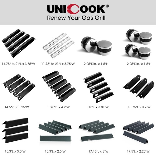 Unicook 14.56 Inch Grill Heat Plates Replacement Parts, Porcelain Grill Burne... - Picture 7 of 7