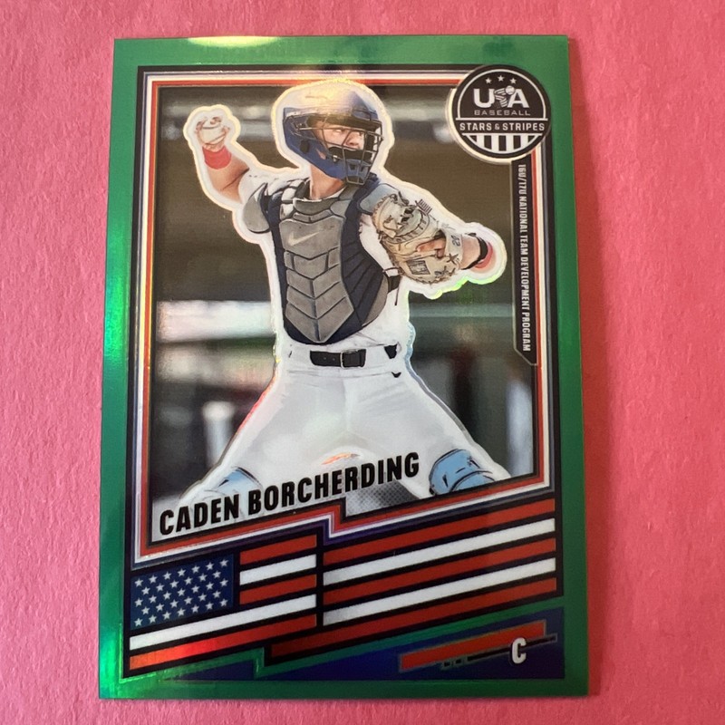 2026 Panini Stars And Stripes Green Prizm Rc Caden Borcherding No.64