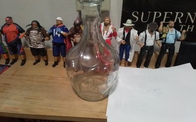 1901 Empty Jack Daniel's Empty Whiskey Bottle! no top Beautiful! Vase??