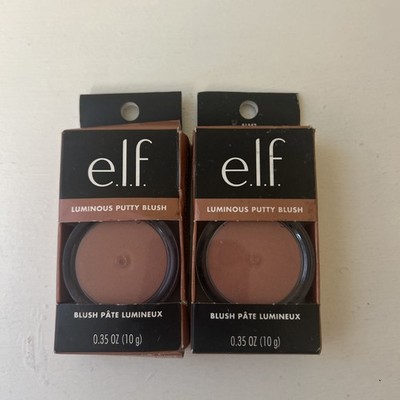 2X e.l.f. Luminous Putty Blush Maui Cream To Powder Makeup