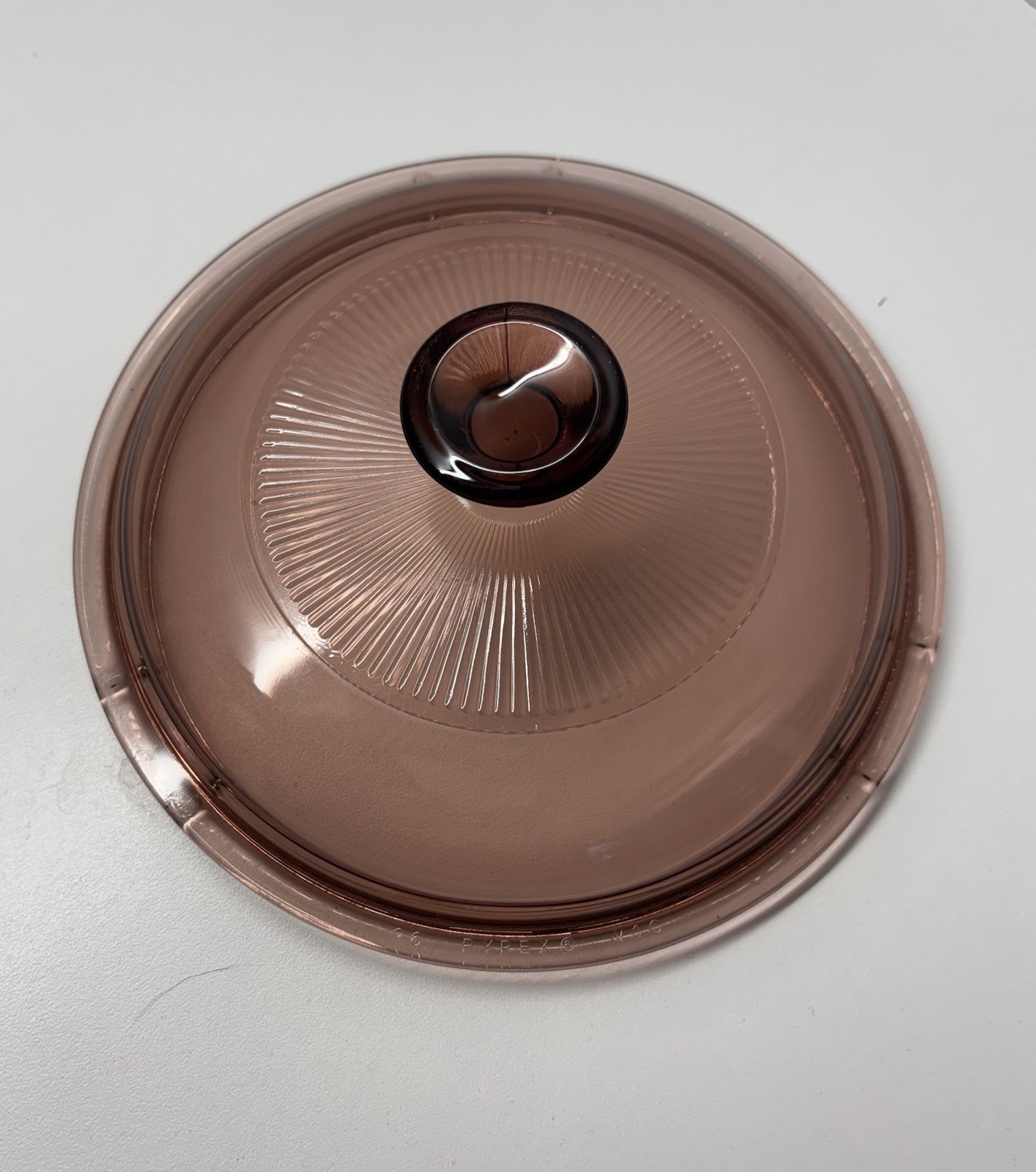 PYREX Vintage Cranberry Visions Replacement Lid  25 PYREX VIC Glass