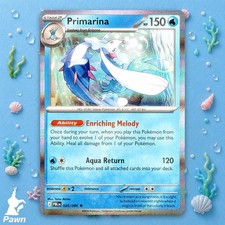Primarina Holo 20/84 Pitch Black Rare Pokemon TCG Card Game NM Art Taira Akitsu