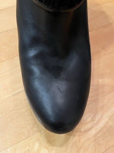 UGG Australia Dandylion schwarze Damen-Stiefeletten Größe 8,5 B Leder & Wolle neuwertig C - Bild 9 von 9