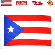 Puerto Rico Flag - 2x3 Ft - 100D Polyester Puerto Rican Banner with Two Metal...
