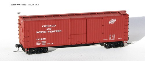 Accurail H0 4602 - 40´ Wood Boxcar Chicago & NW #141268 (assembled); NEU & OVP | Zustand: Neu