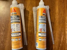 Sika Pro Instant Concrete Repair. 2 Tube Lot 10.1 Oz