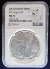 2023 1oz Silver Eagle 7K Metals US Innovation Series- Cellphone NGC MS70