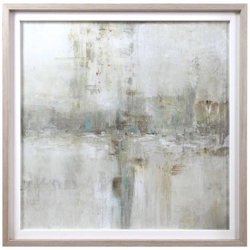 Uttermost 41597 Neutral Essence 40-5/8" Square Framed Abstract Print On Paper - Picture 1 of 5