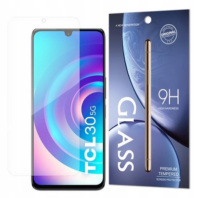 HURTEL TEMPERED GLASS 9H GEHÄRTETES GLAS FÜR TCL 30 5G MIT CRASH-SCHUTZ