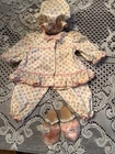 1961 Mattel CHATTY CATHY Doll SLEEPY TIME  Outfit & Pink Fluffy Slipper Scuffs