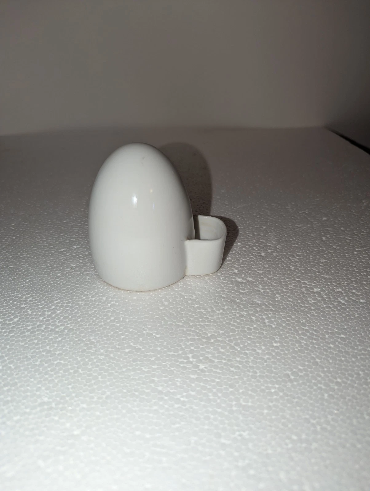 VTG/ANTIQUE 1950's ART DECO CERAMIC EGG SHAPED BIRD CAGE FEEDER/SEED/WATER BOWL