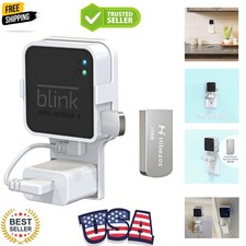 256GB USB Flash Drive and Outlet Mount for Blink Sync Module 2, Save Space an...