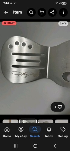 Dolly Parton Official Guitar Wood Handle Spatula 2025 Dolly Merch Cooking  - Picture 2 of 6
