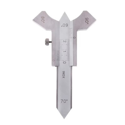 Nockenlehre Aus Edelstahl – Schweißnaht-Messgerät, Metrisch/Zoll, 100x69 Mm, Für Schweißprüfungen