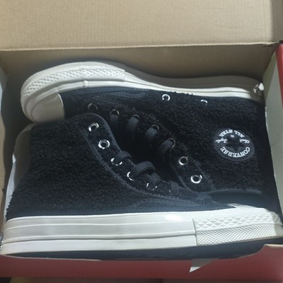Converse Chuck Taylor All Star High Top Sherpa Lace-Up Sneaker Black/White
