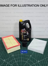 FOR TOYOTA YARIS 1.3 2011-2017 PETROL SERVICE KIT AIR OIL CABIN FILTERS + 5L OIL
