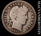 1913 Barber Dime- Silver- Scarce Better Date- No Reserve #L6888