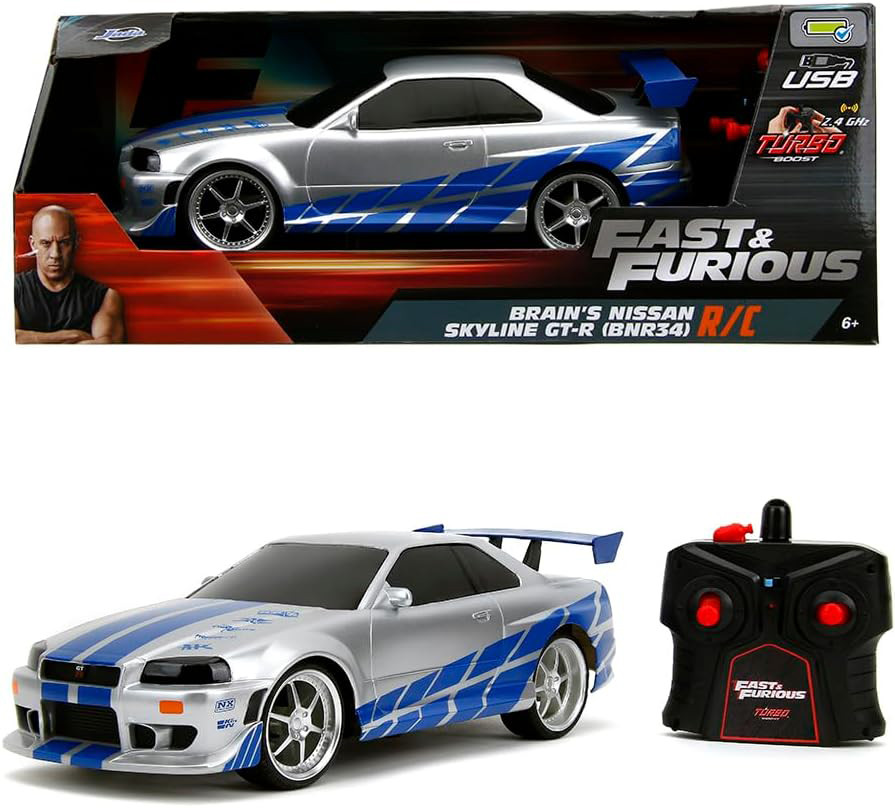JADA FAST&FURIOUS GT-R 2台 Jada Toys 1:24 Fast & Furious Race Ready, '02 Nissan Skyline
