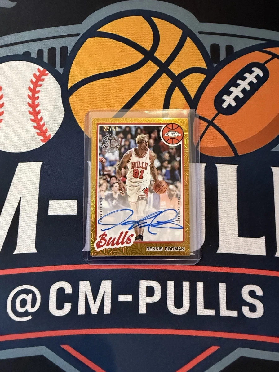 Topps Dennis Rodman Basketball Serial Numbered Sports Trading