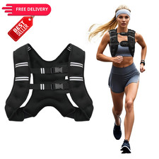 Poudee Weighted Vest, 12LB Weight Vest for Men Women, Body 12 LB, Black