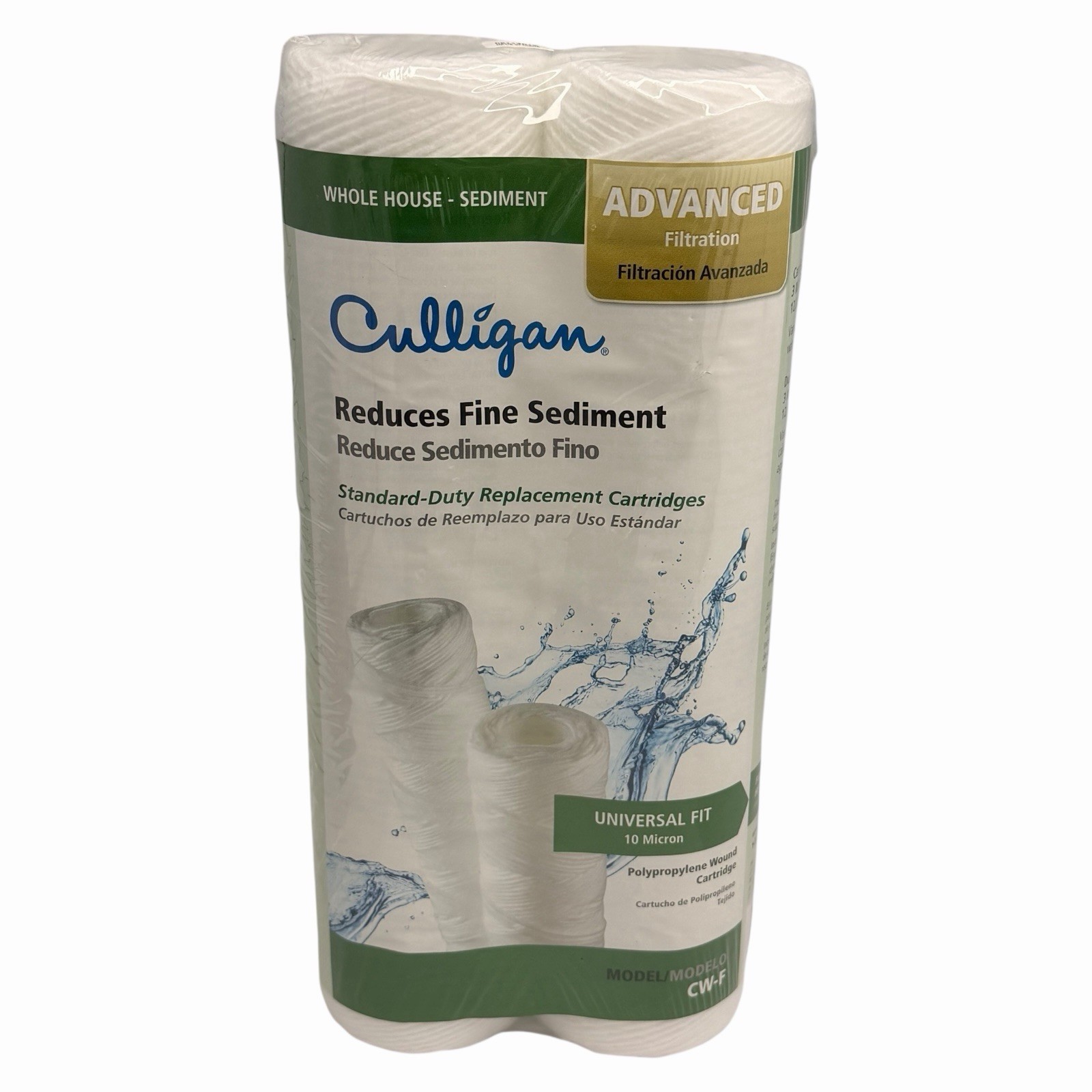 Culligan CW-F Whole House Water Filter Cartridge 2-Pack Sedi