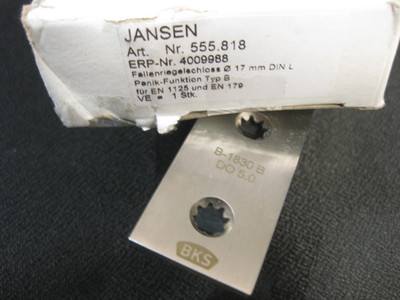 Jansen / BKS 1830 B Panikschloss 35 Dorn mit geteilter Nuß Stulp 320x 28 DIN R+L