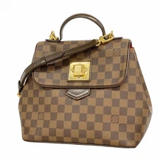 Auth [5pb2591] LOUIS VUITTON Handbag Damier Bergamo PM N41167 Ebene 2 way ba...