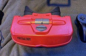 Nintendo Virtual Boy Console w Stand Controller Battery Pack Case Tested