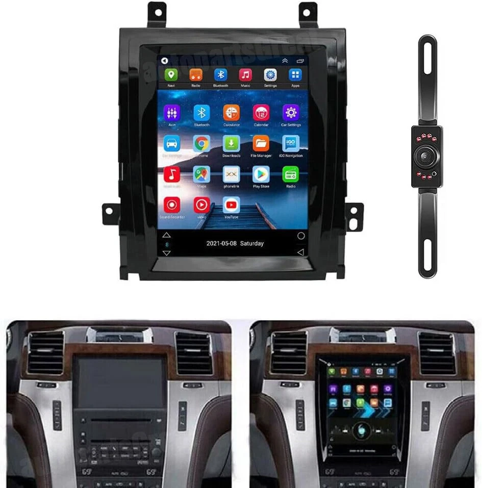 Unidades principales GPS radio estéreo para automóvil Cadillac Escalade ESV 2007-2014 Carplay navegación Foto 4 de 4