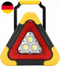XXL Warndreieck Auto 27Cm – 1500 Lumen Helligkeit, IP65 Wasserdicht, Solar & USB
