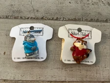 Hallmark 1981 Shirt Tales TYG Tiger, Digger Mole Vintage Pendants