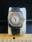 Vintage 70s Timex Marlin Square Case Automatic Men's Watch Winds Runs OG Band