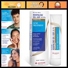 Adapalene Gel 0.1 Acne Treatment - Paraben Free Retinoid Cream for Clear Skin,