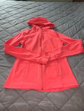 Tek Gear Women's DryTek Size S Full Zip-Up Hoodie Cotton Blend, Coral color