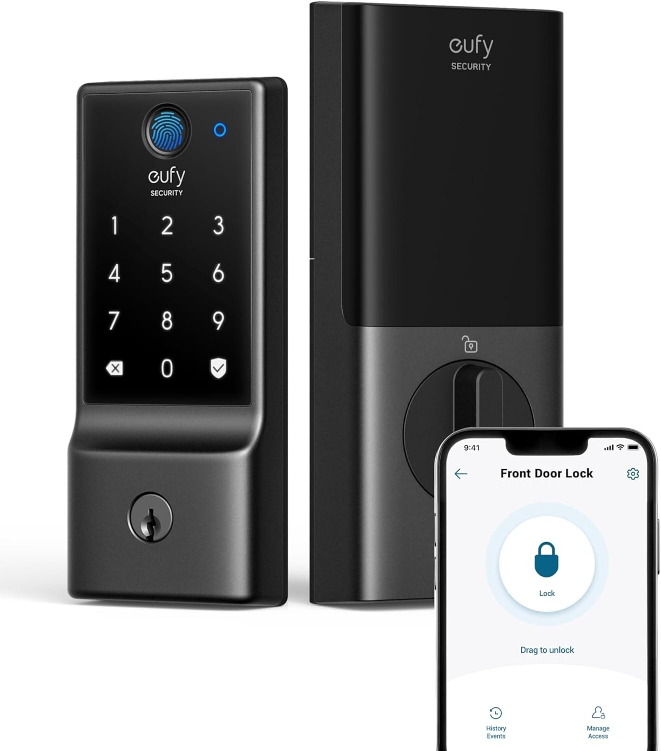 Smart C220 Keyless Entry Deadbolt – Secure Waterproof Lock with 8-Month Battery  -image
