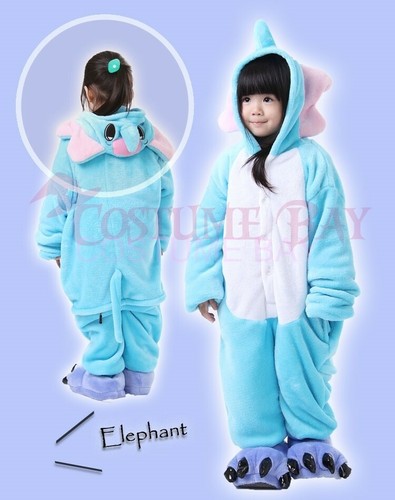 Kids Children's Onesie Unisex Kigurumi Animal Jumpsuit Costume Pajamas Sleepwear - Picture 93 of 183