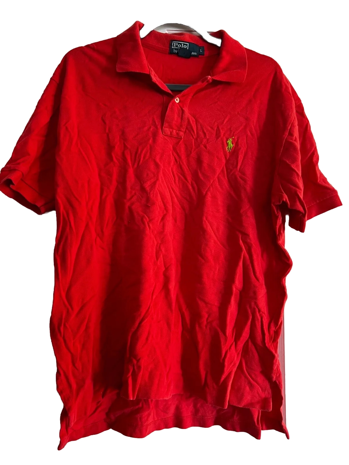 Camicia Ralph Lauren uomo grande polo pony piqué colletto maniche corte golf