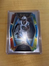 2021 Panini Select Football Jaycee Horn RC #185 Die Cut Tie Dye SP 1/25 Panthers