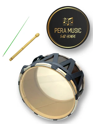 PERA SAZ HOUSE Kinder Davul 31 cm / DAVUL / Dhol Drum/ Schlagzeug- Weihnachtsgeschenk f. Kinder