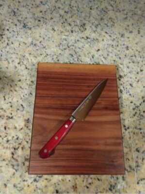 Walnut ONE Piece natural wood Medium Cutting Board 8''x10'', Chemical free, Organi