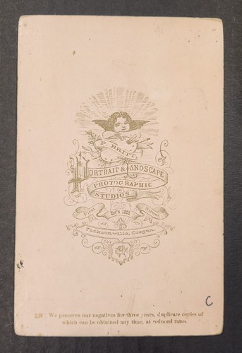 PETER BRITT c1880's Cabinet Card Photo Jacksonville OR William J Wimer Oregon - Picture 8 of 10