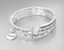 Inspirational Silver Twist Wrap PSALMS 23 Scripture Crystals Charms