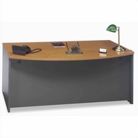 Computer Desk Table Cherry Executive Bow Front With File Cabinets & Bookcases on sale Computer Desk Table Cherry Executive Bow Front With File Cabinets & Bookcases on sale