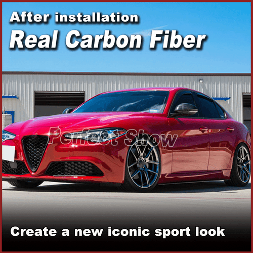 Für Alfa Romeo Giulia Limo Carbon Seitenschweller Ansätze Side Skirts Spoiler - Picture 9 of 15