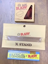 RAW X STAND, RAW Silicone PREP BOWL and RAW Lyrical Lemonade Rolling Papers KIT