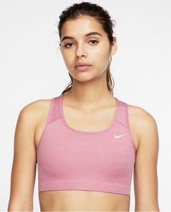 swoosh sz sustainable bra nike materials support pink medium sports
