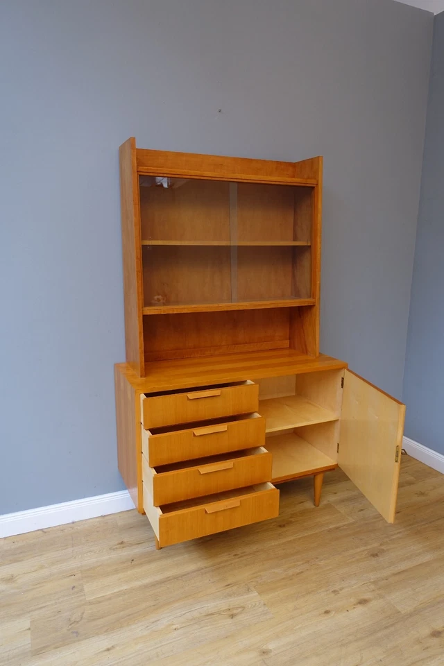 Schrank 50er 60er Jahre Bücherschrank Vitrine Rockabilly Vintage Mid Century - Bild 2 von 4