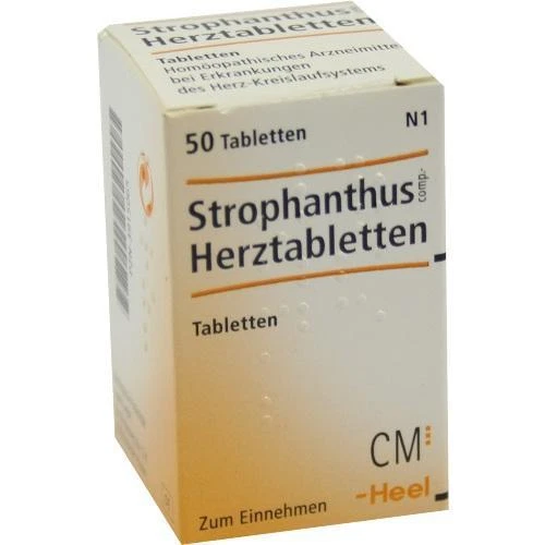 BIOLOGISCHE HEILMITTEL HEEL GMBH STROPHANTHUS COMP.Herztabletten 50 St PZN 3915065