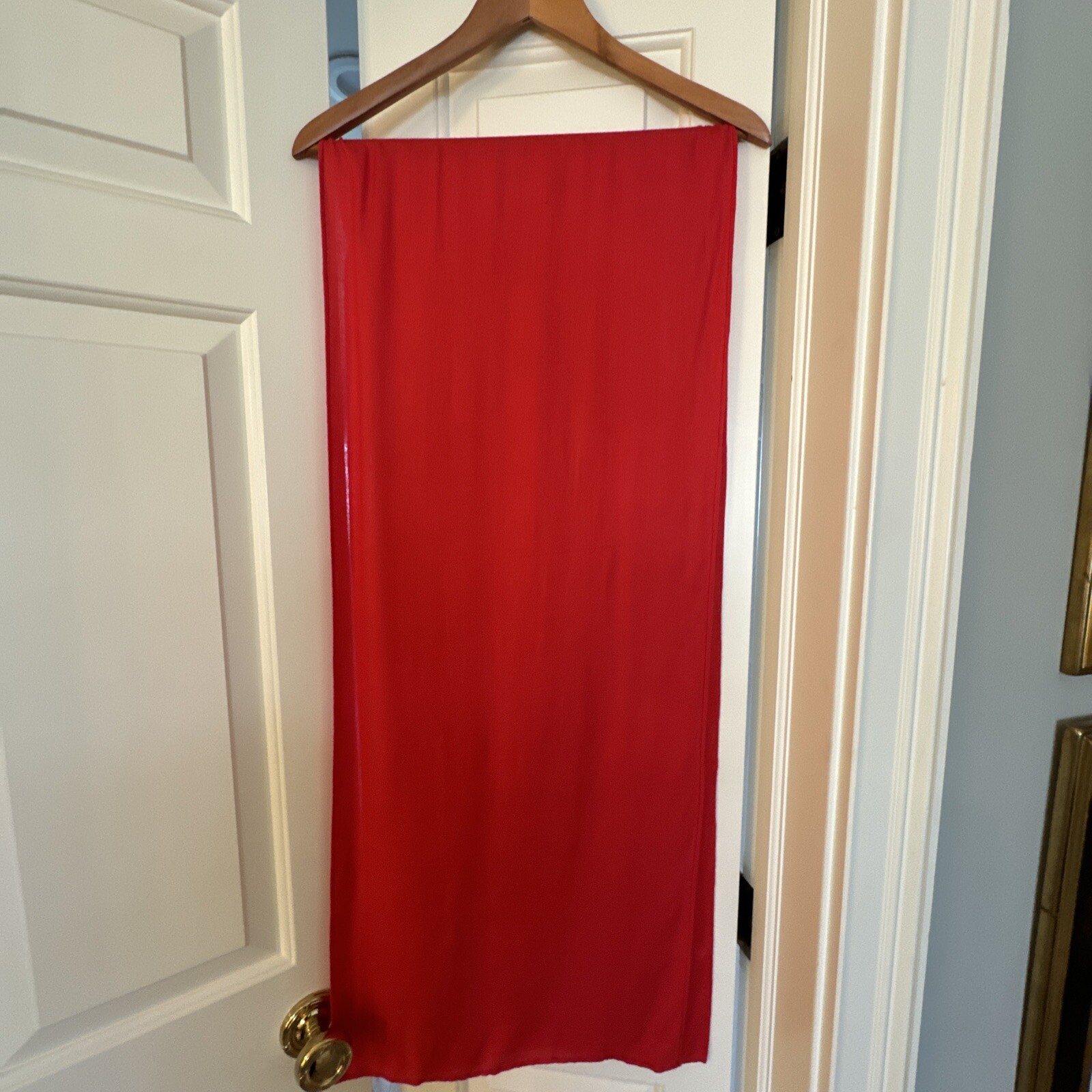 Rare House Of BIJAN Red Cashmere Shawl Scarf!