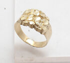 Ring Real Solid 14K Yellow Gold Size 11 Men's Nugget Style Pinky